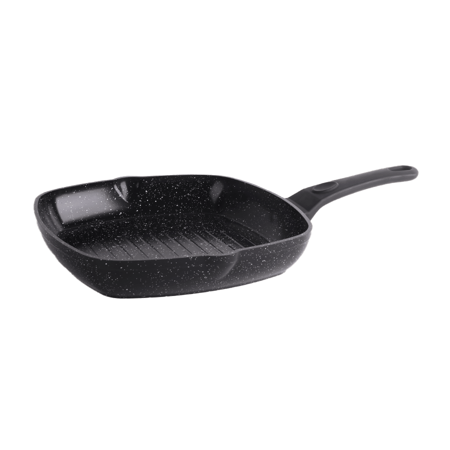 Poêle grille noir en granite 28cm - Saga Cuisine