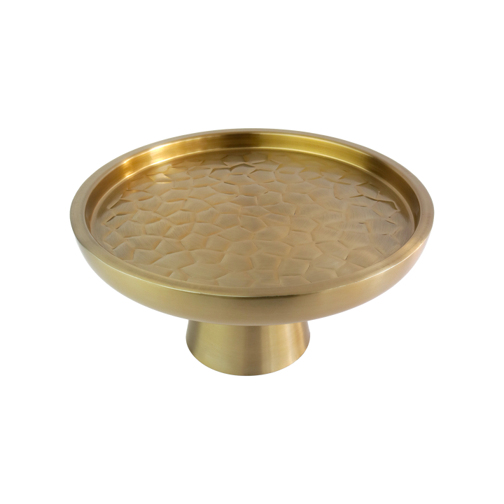 Présentoir en inox doré 30x15cm