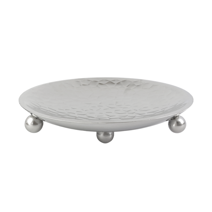 Présentoir en inox argenté 36x8,50cm