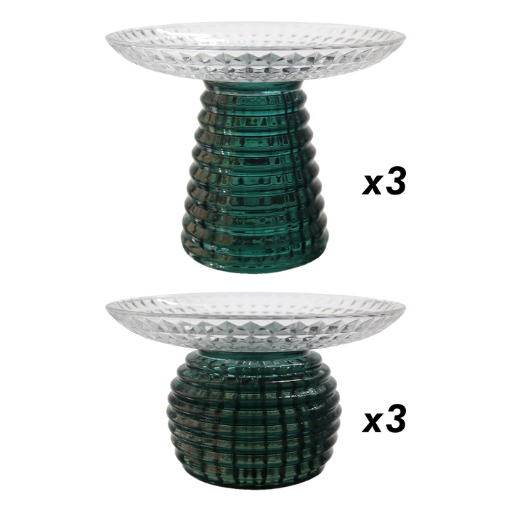 Set 6 coupes en verre 15cm