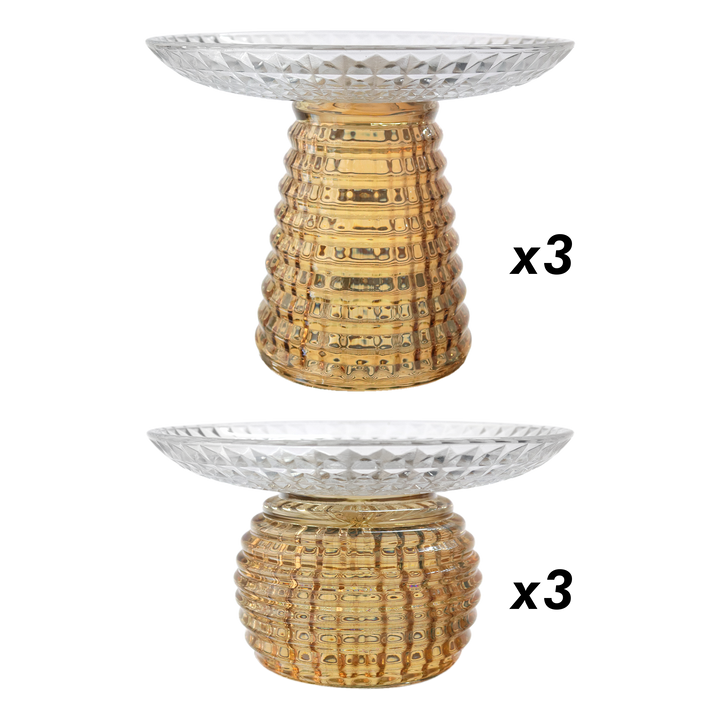 Set 6 coupes en verre 15cm