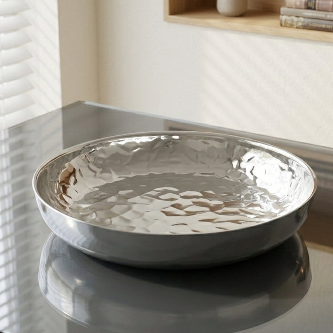 Présentoir double wall rond en inox 30cm
