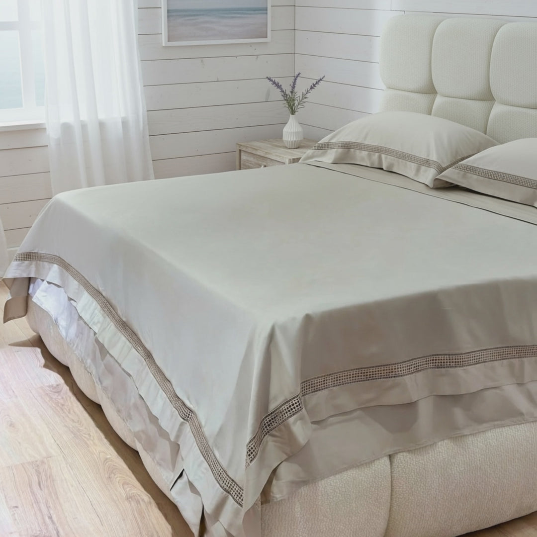 Parure de lit 4pcs 245x265cm / 200x230cm / 70x50cm x2