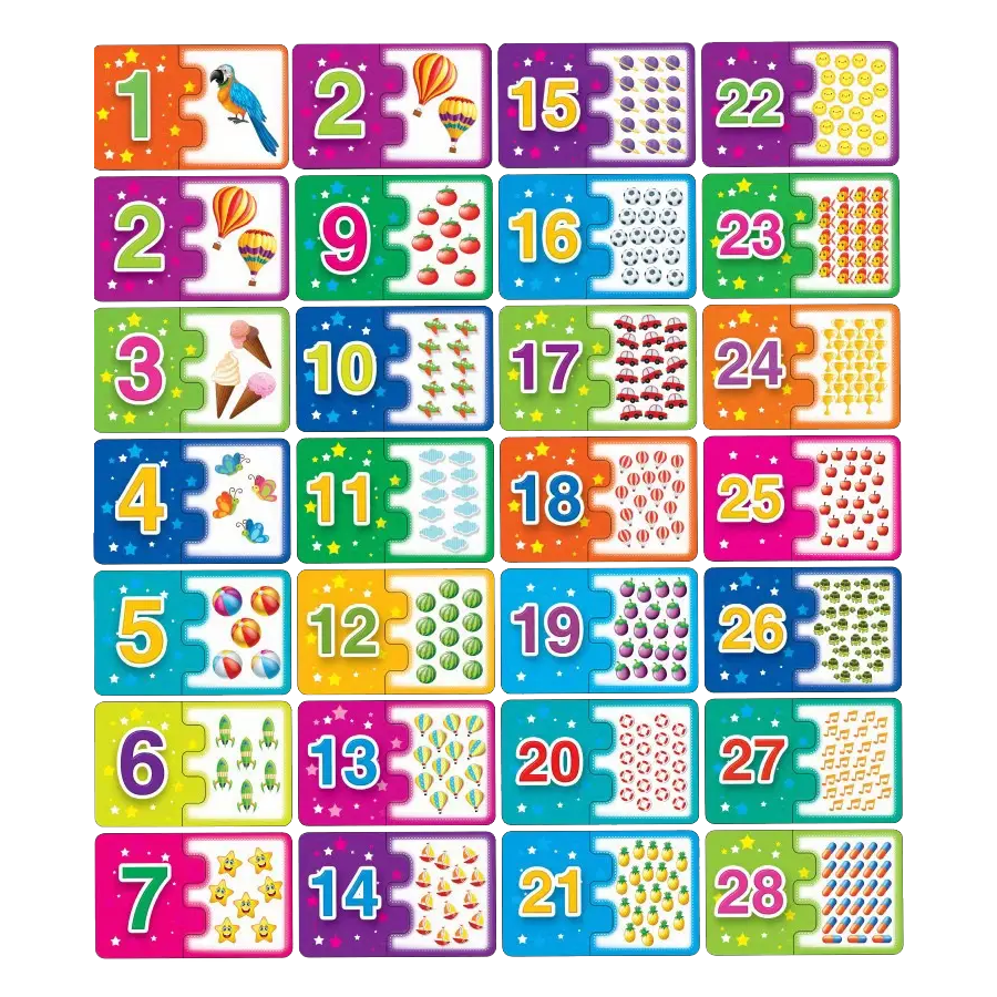 Puzzle chiffre anglais kids 52 pcs