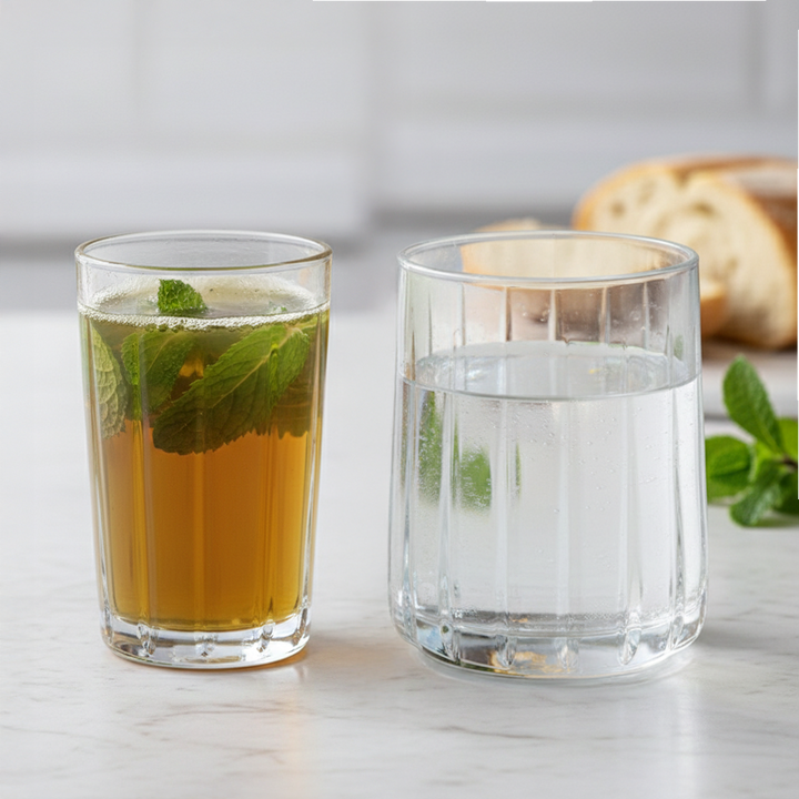 Set 12 verres à eau 300ML + 12 verres à thé