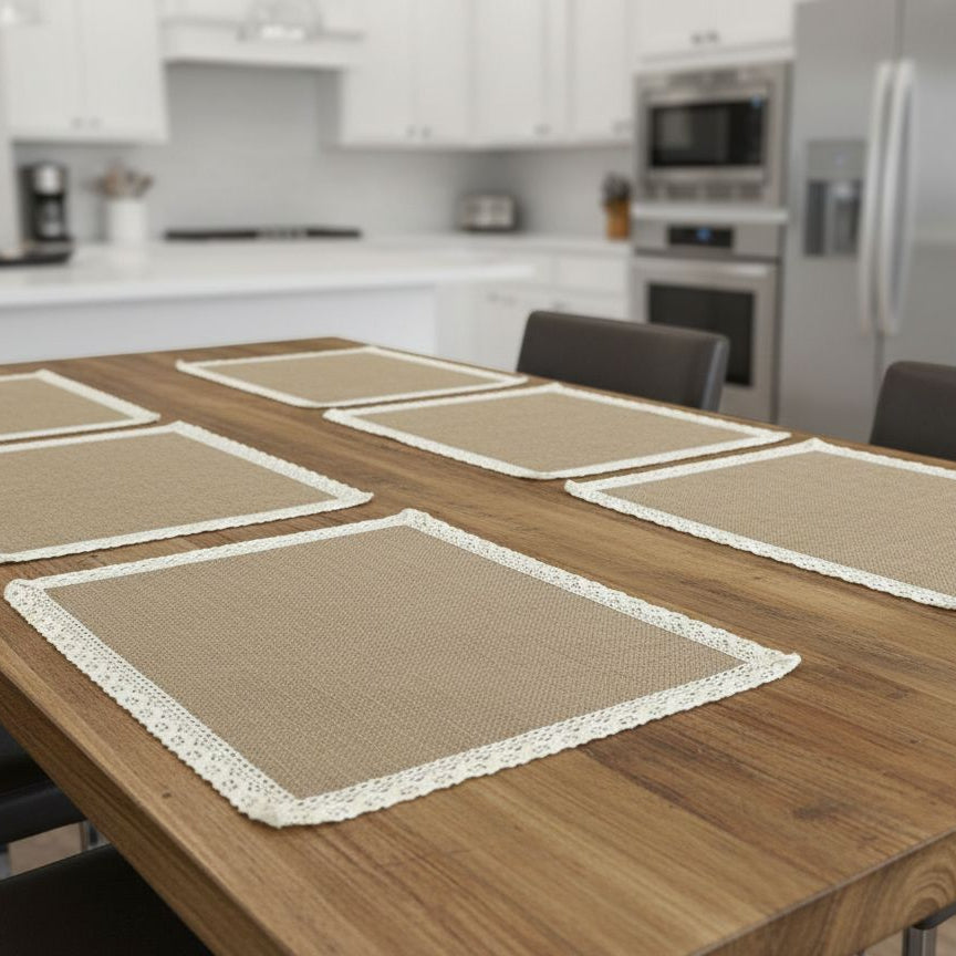 6 sets de table rectangulaires 45x30cm