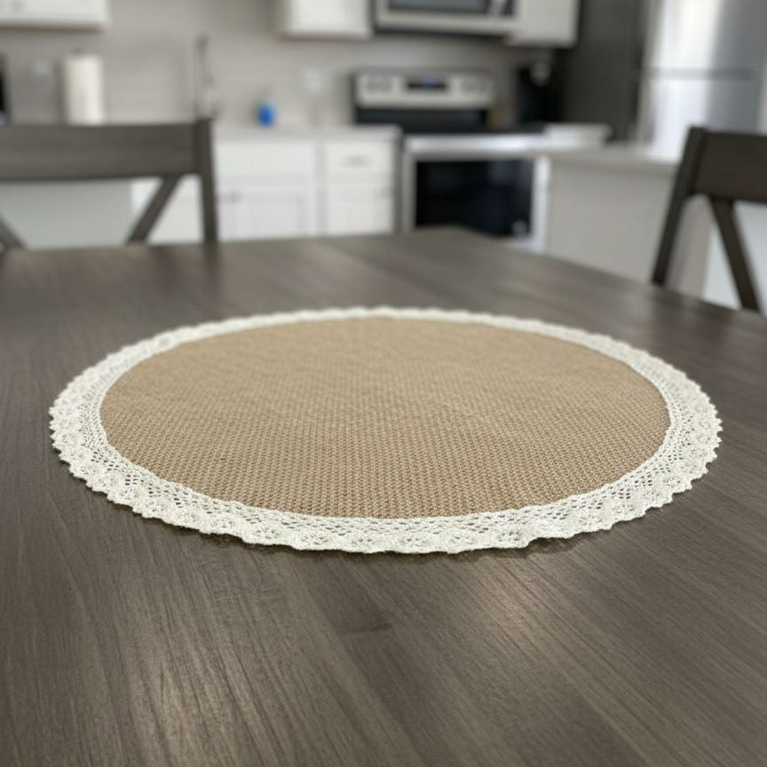 6 sets de table ronds 36cm