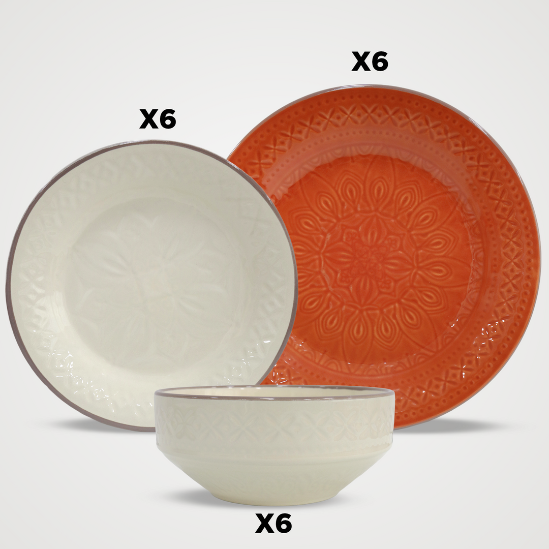 Service de table Hassah 18pcs