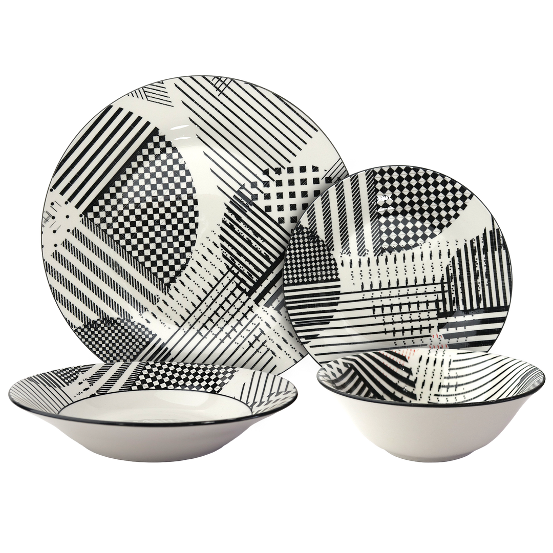 Service de table 24pcs noir