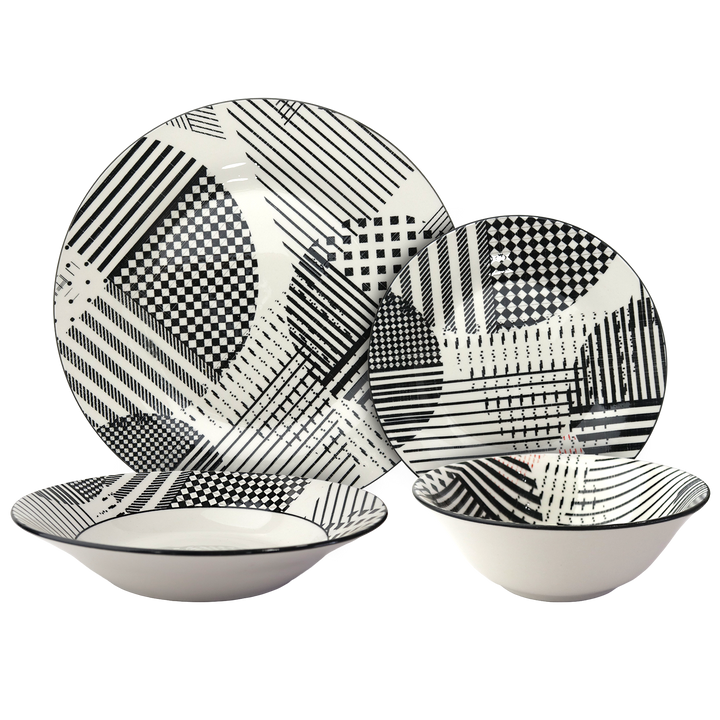 Service de table 24pcs noir