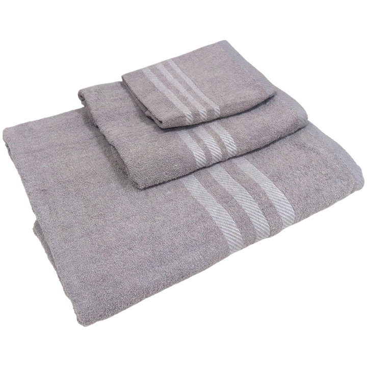 Set 3 serviettes de bain en coton 50cm + 80cm + 150cm