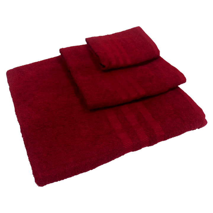 Set 3 serviettes de bain en coton 50cm + 80cm + 150cm