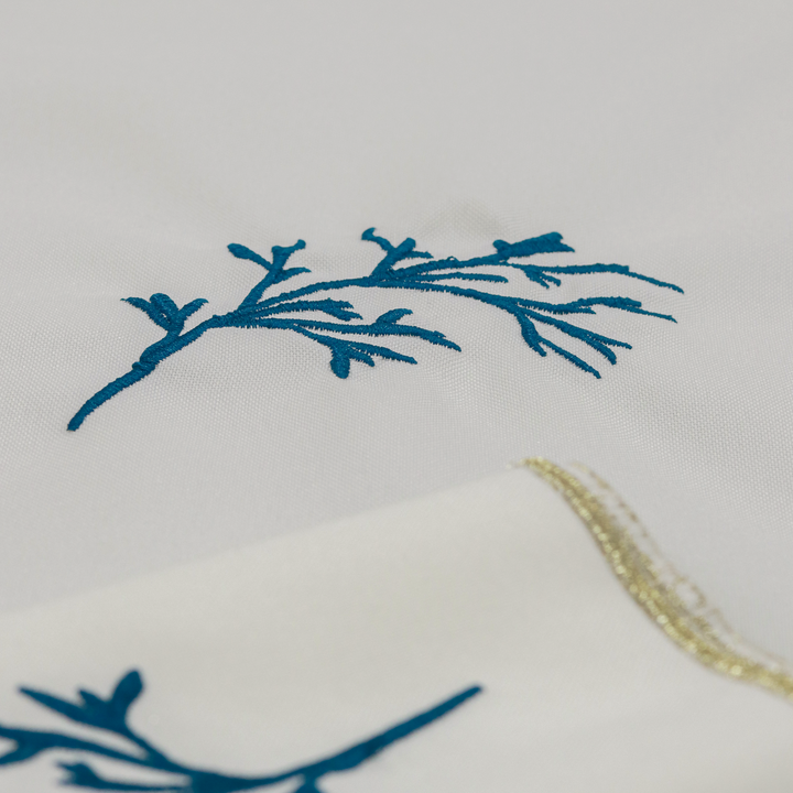 Nappe de table 180cm + 12 serviettes 38cm