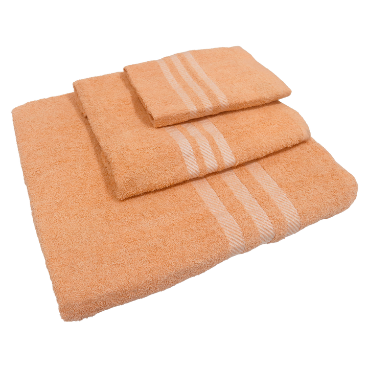 Set 3 serviettes de bain en coton 50cm + 80cm + 150cm