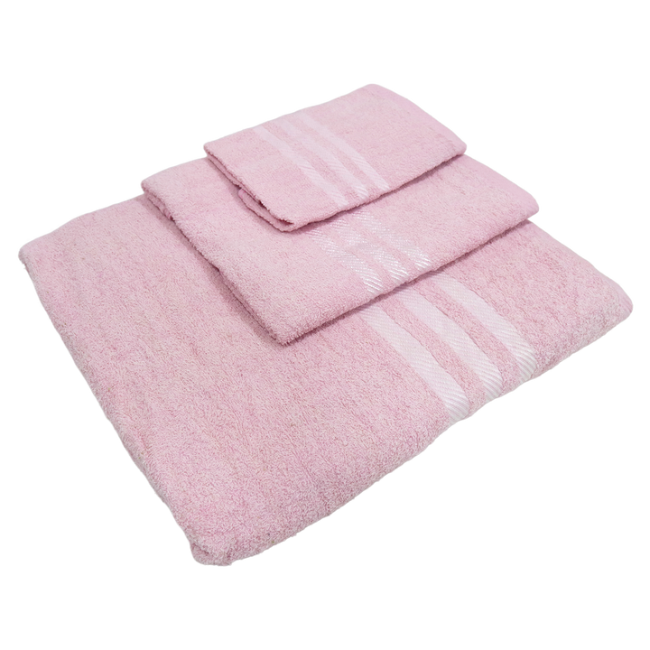 Set 3 serviettes de bain en coton 50cm + 80cm + 150cm