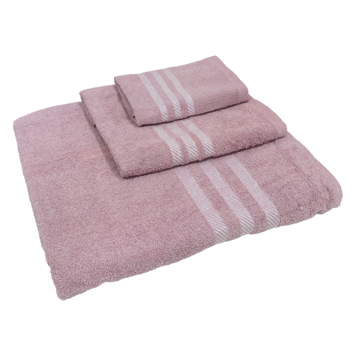 Set 3 serviettes de bain en coton 50cm + 80cm + 150cm