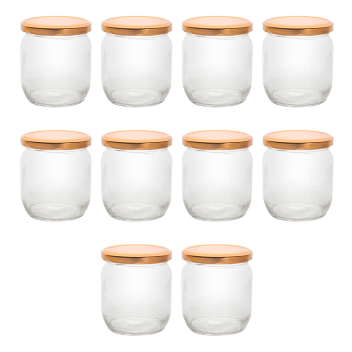 Set 10 pots en verre 425ML - Saga Cuisine