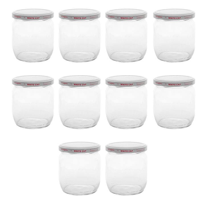 Set 10 pots en verre 425ML - Saga Cuisine