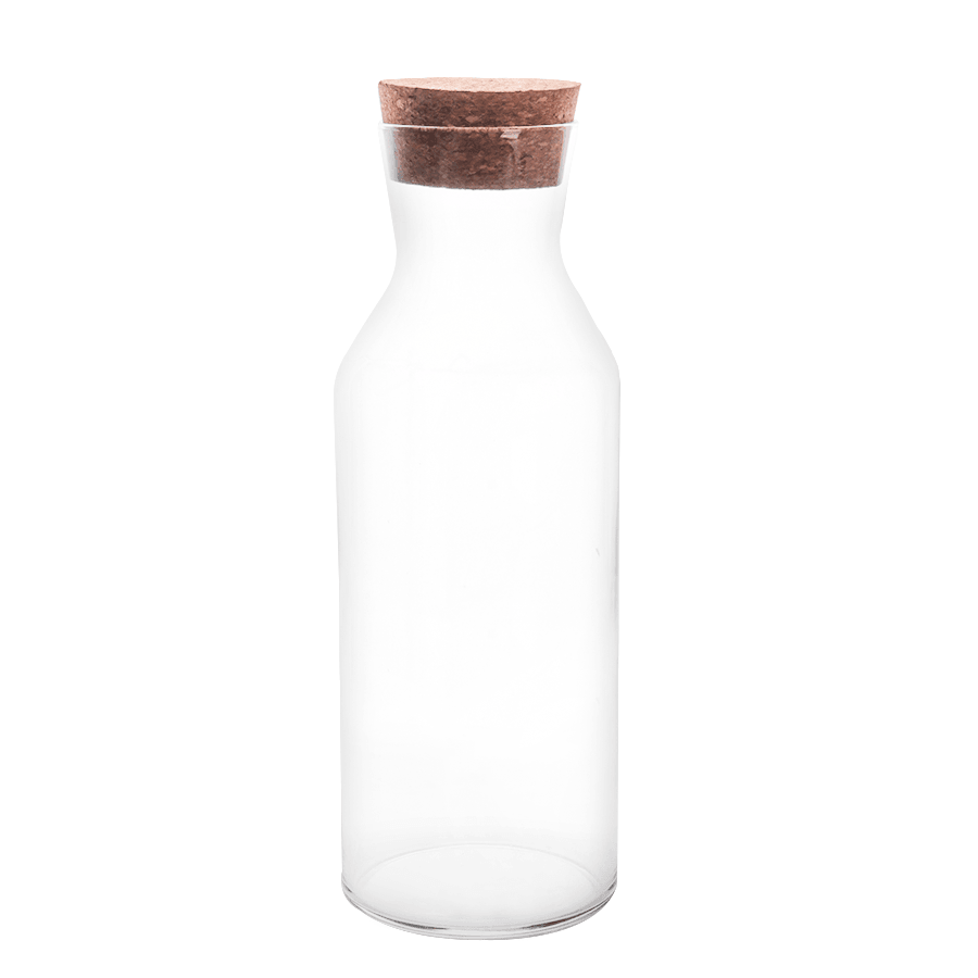 Set 2 bouteilles à jus en verre 1,20L - Saga Cuisine