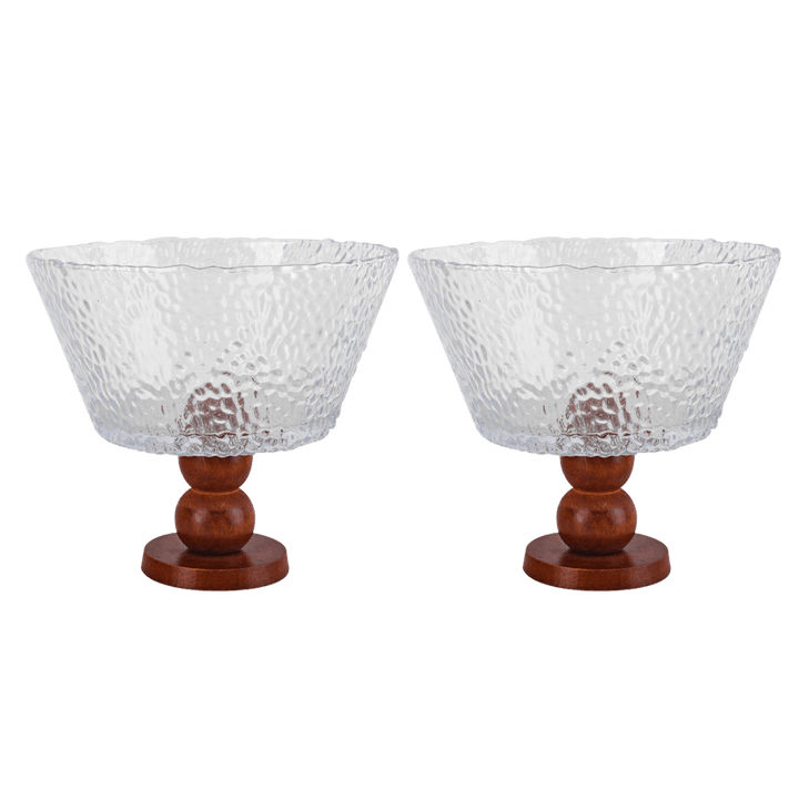 Set 2 coupelles en verres 16,50cm - Saga Cuisine