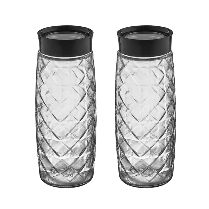 Set 2 jarres en verre 1600ML - Saga Cuisine