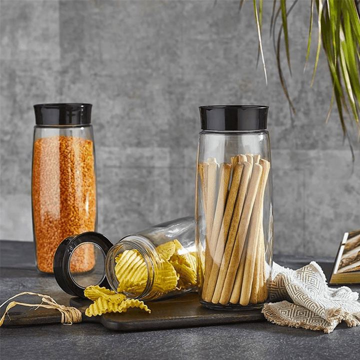 Set 2 jarres en verre 1600ML - Saga Cuisine