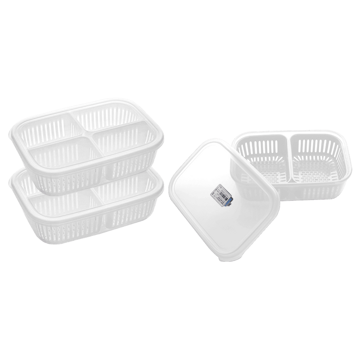 Set 3 boîtes 2en1 2x3,20l 1x2l - Saga Cuisine