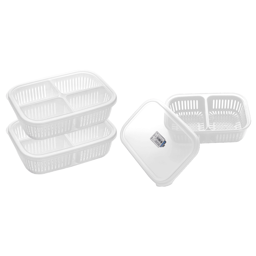 Set 3 boîtes 2en1 2x3,20l 1x2l - Saga Cuisine