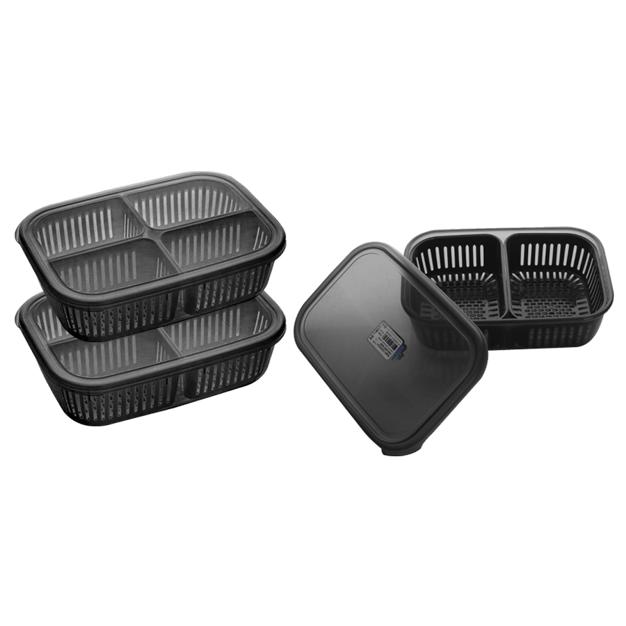 Set 3 boîtes 2en1 2x3,20l 1x2l - Saga Cuisine