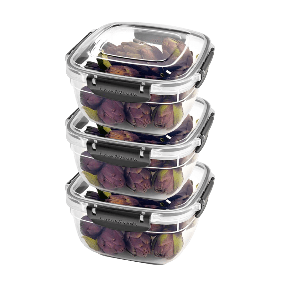 Set 3 boîtes stockage 1500ML - Saga Cuisine