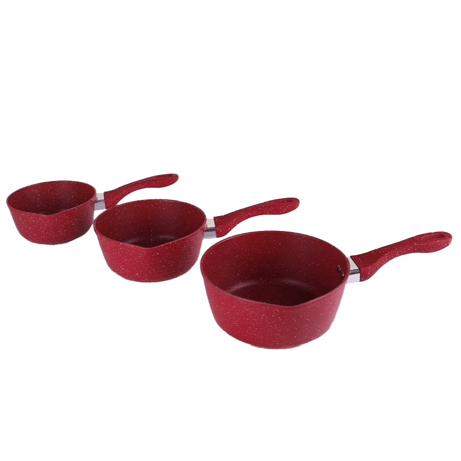 Set 3 casseroles granite 16+18+20cm - Saga Cuisine