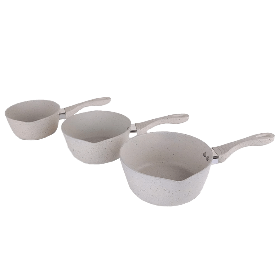 Set 3 casseroles granite 16+18+20cm - Saga Cuisine