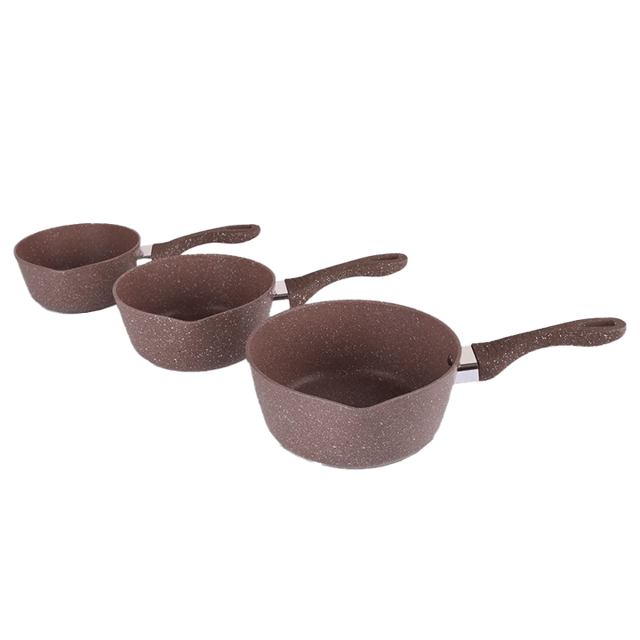 Set 3 casseroles granite 16+18+20cm - Saga Cuisine