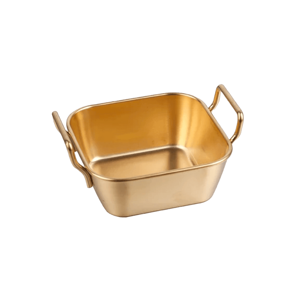 Set 3 cassolettes dorés en métal 10,50cm - Saga Cuisine