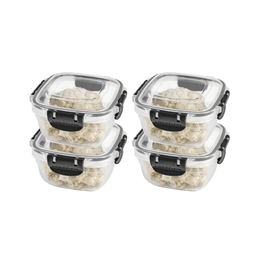 Set 4 boîtes stockage 500ML - Saga Cuisine