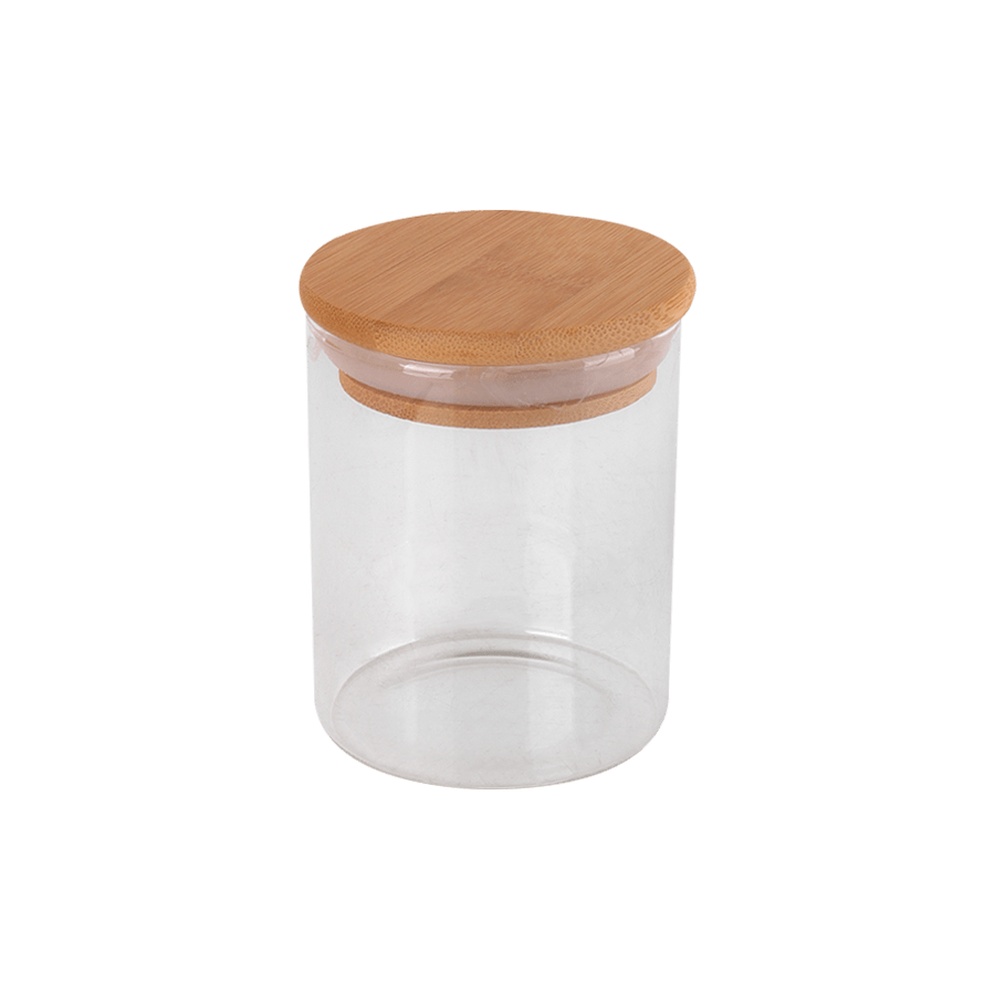 Set 6 bocaux ronds en verre 8,50x7cm - Saga Cuisine