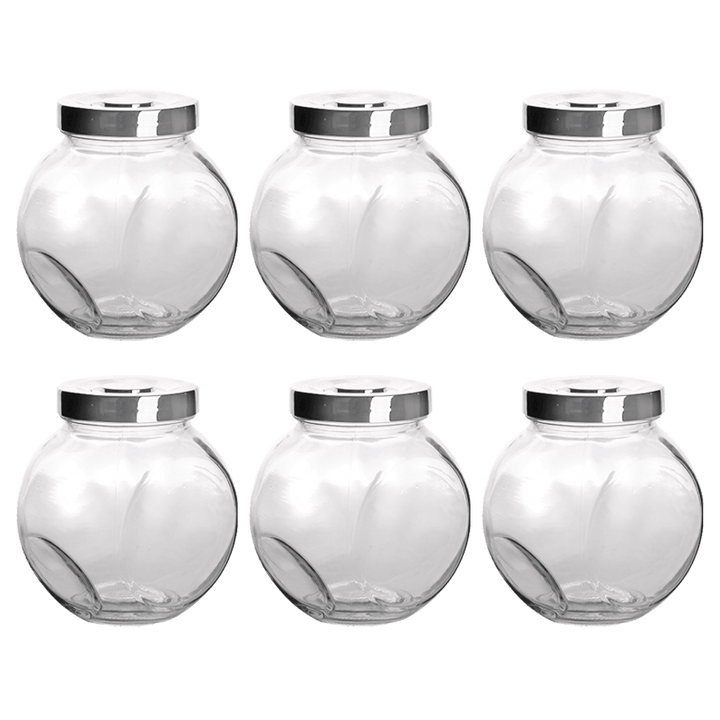 Set 6 jarres en verre 750ml - Saga Cuisine