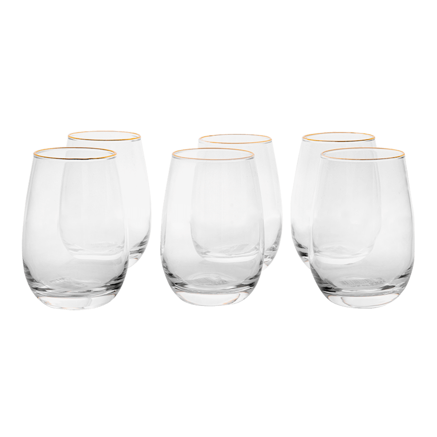 Set 6 verres à eau 360ML - Saga Cuisine