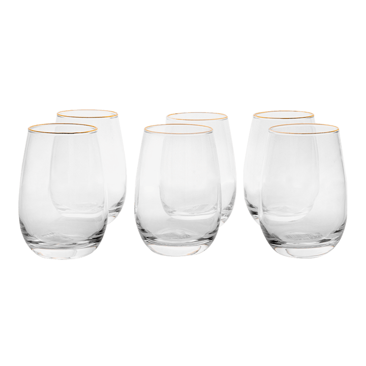 Set 6 verres à eau 360ML - Saga Cuisine