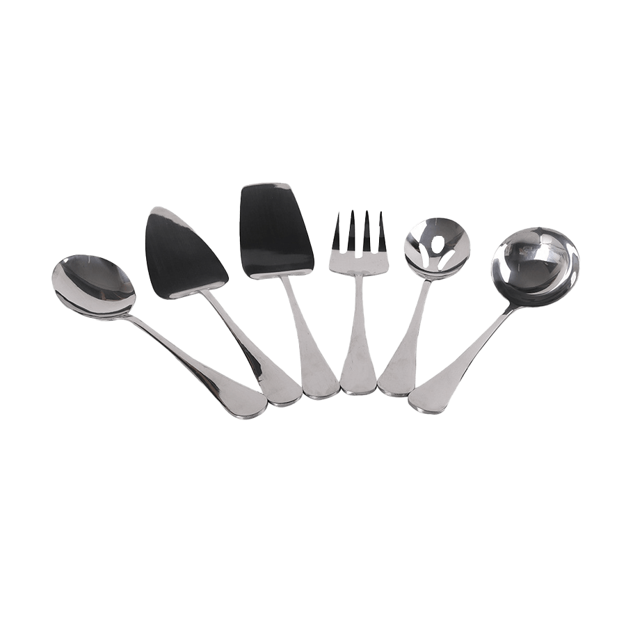 Set à servir 6pcs silver - Saga Cuisine