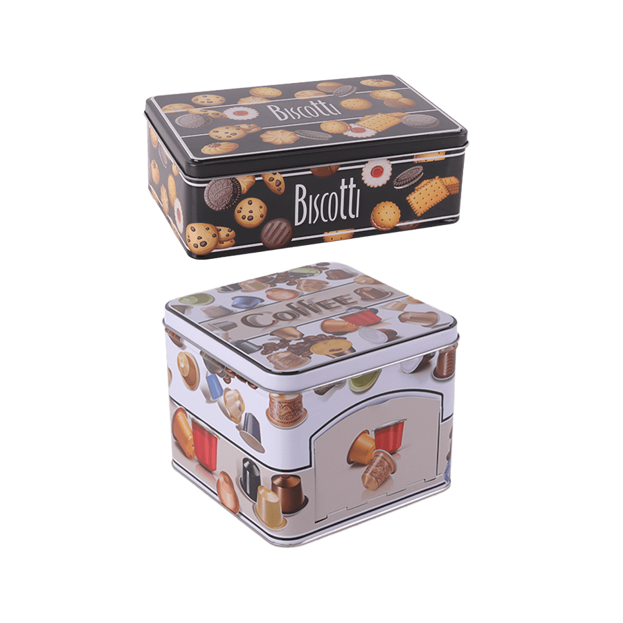 Set boîte à capsules + boîte à biscuits en métal - Saga Cuisine