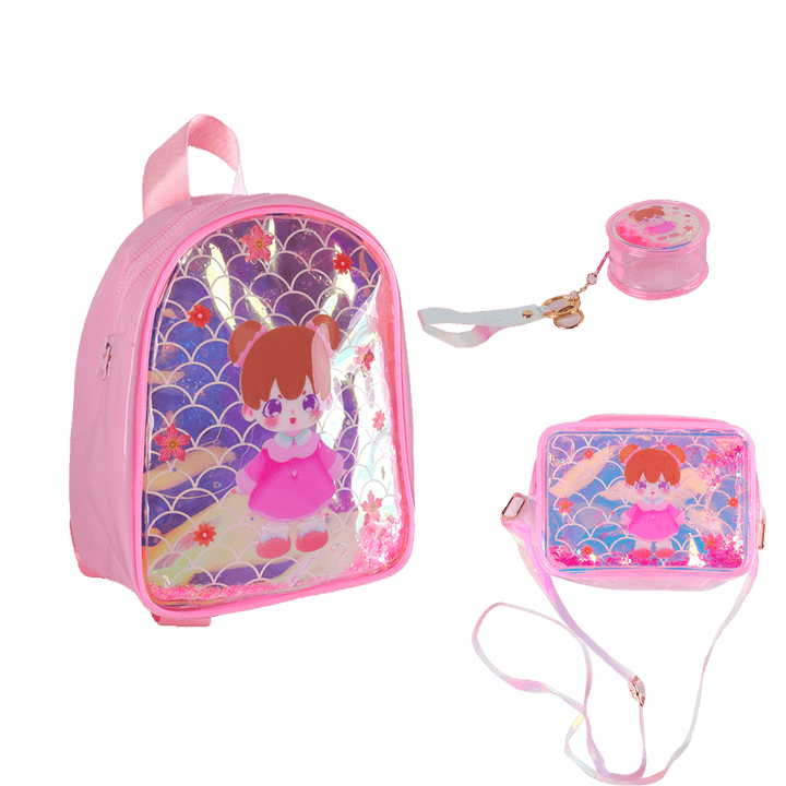 Set cartable + sac à main + porte monnaie et clés kids - Saga Cuisine