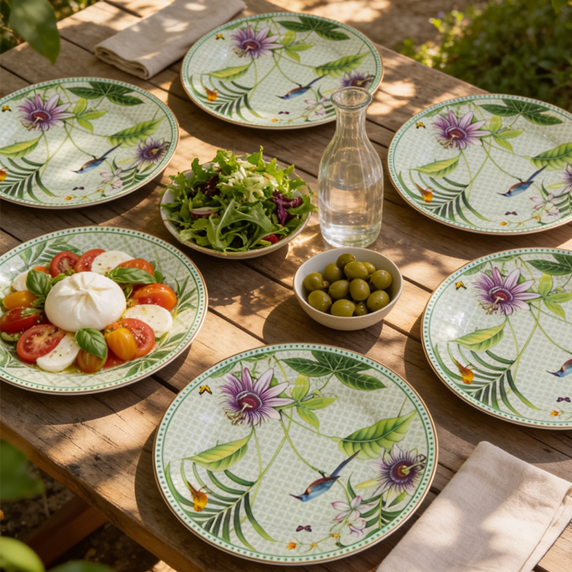 Set 6 Assiettes 19cm Colibri