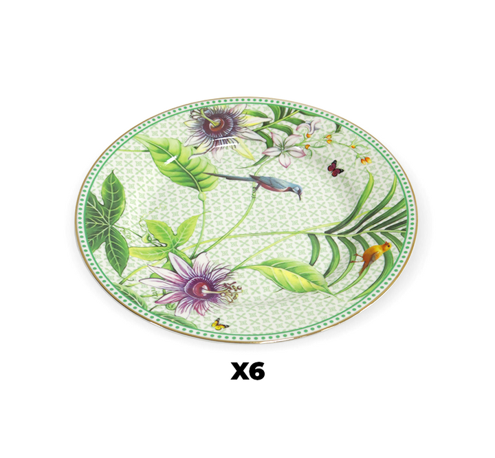 Set 6 Assiettes 19cm Colibri