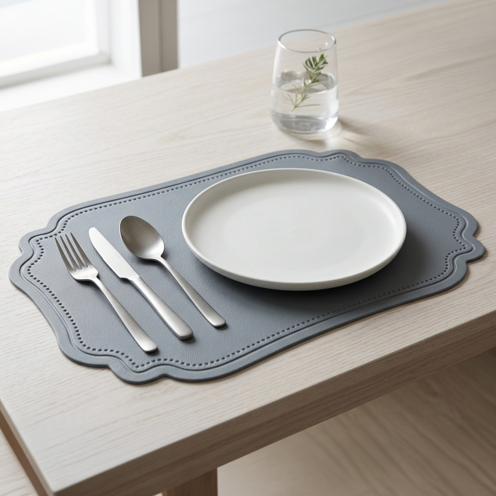 6 sets de table en simili cuir 45x29cm