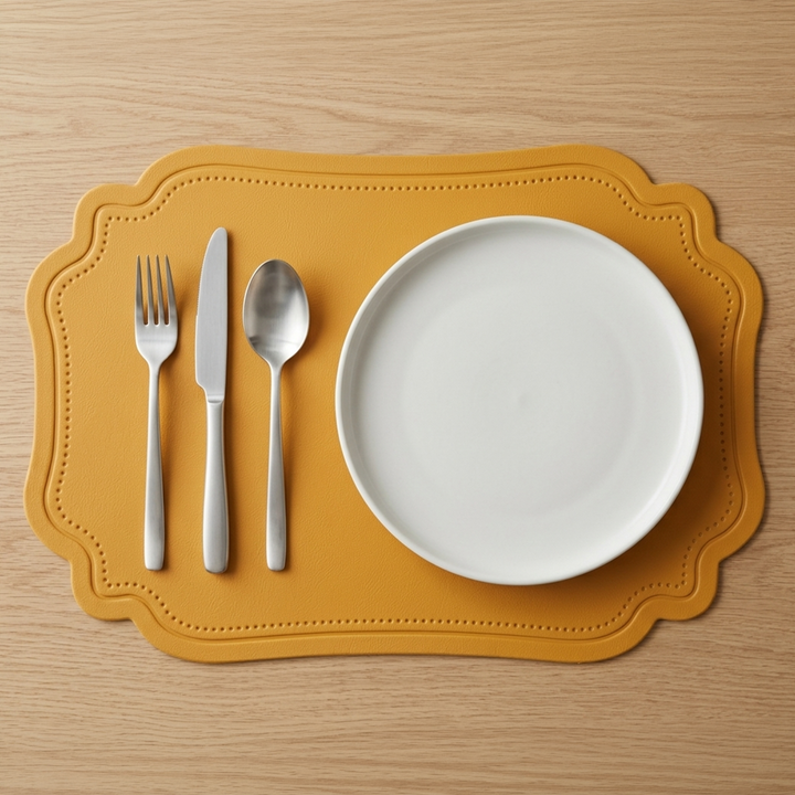 6 sets de table en simili cuir 45x29cm