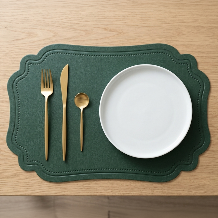 6 sets de table en simili cuir 45x29cm