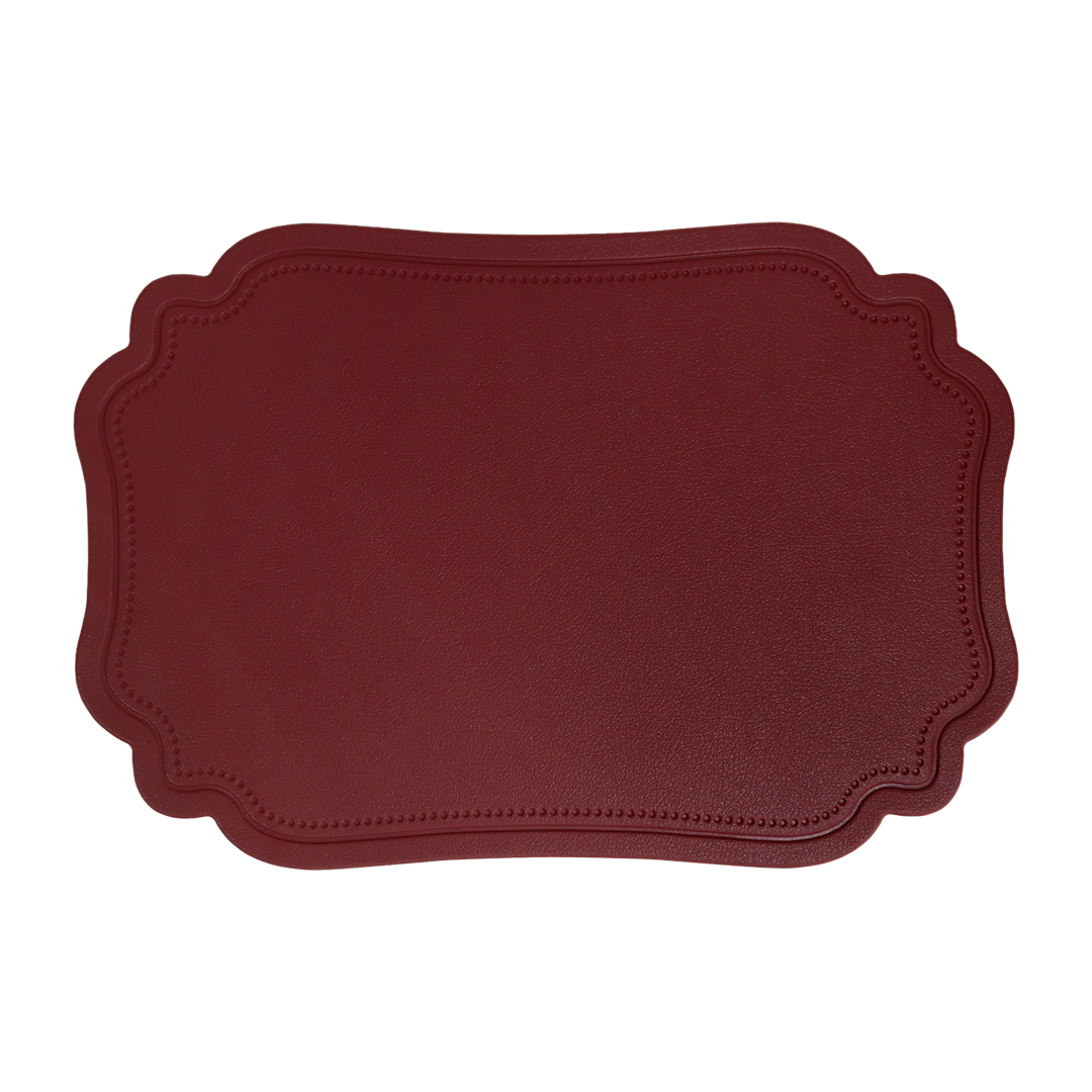 6 sets de table en simili cuir 45x29cm