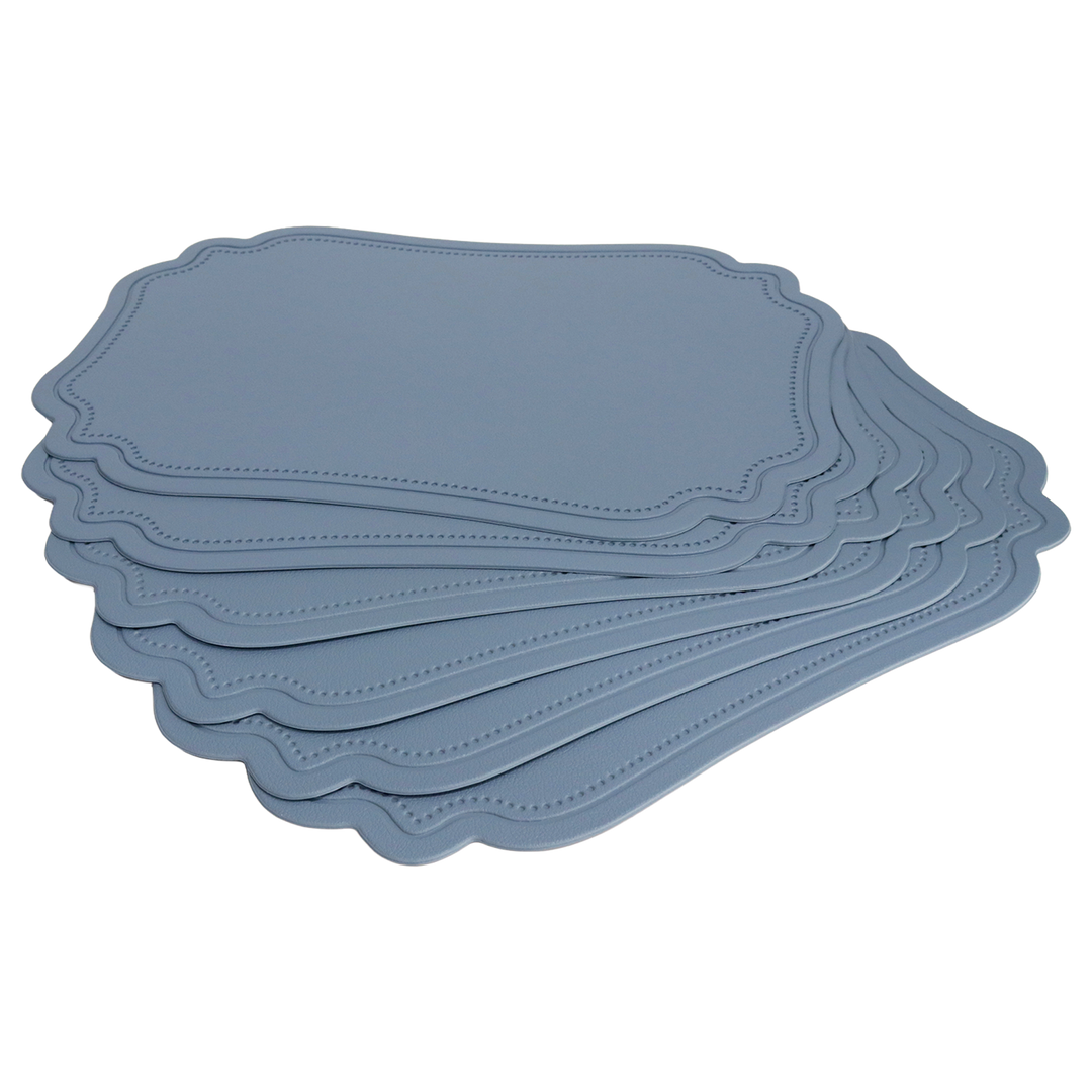 6 sets de table en simili cuir 45x29cm