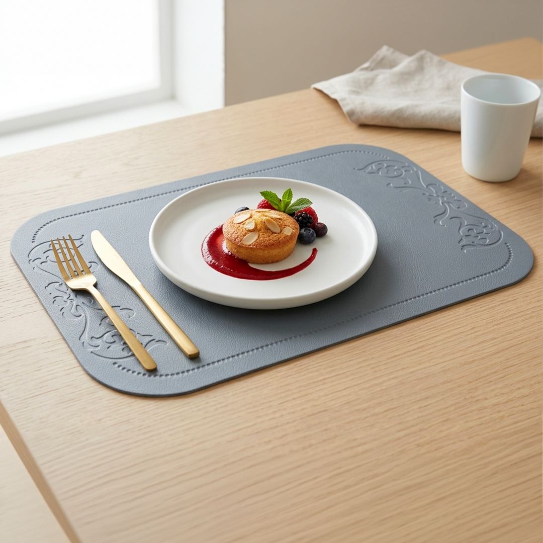 6 sets de table en simili cuir 44x30cm